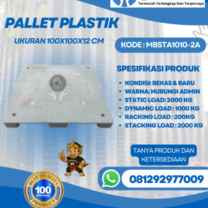 Pallet-Plastik-Baru-Bekas-100x100x12-MBSTA1010-2A