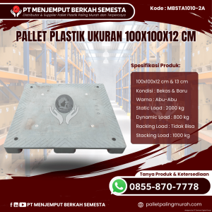 Pallet Plastik Baru & Bekas 100x100x12 [MBSTA1010-2A]