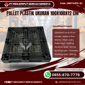 Pallet Plastik Baru & Bekas 100x100x12 [MBSTA1010-2H]