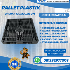 Pallet-Plastik-Baru-Bekas-100x100x15-MBSTA1010-5H