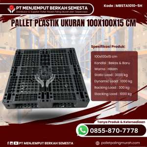 Pallet Plastik Baru & Bekas 100x100x15 [MBSTA1010-5H]