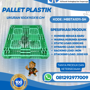 Pallet-Plastik-Baru-Bekas-100x110x15-MBSTA1011-5H