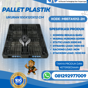 Pallet-Plastik-Baru-Bekas-100x120x12-MBSTA1012-2H