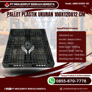 Pallet Plastik Baru & Bekas 100x120x12 [MBSTA1012-2H]