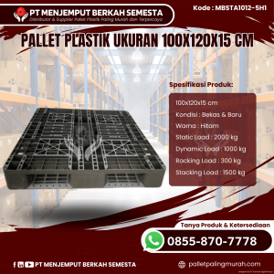 Pallet Plastik Baru & Bekas 100x120x15 [MBSTA1012-5H1]