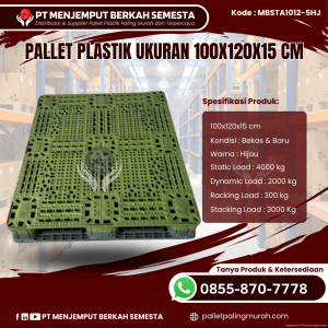 Pallet Plastik Baru & Bekas 100x120x15 [MBSTA1012-5HJ]