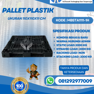 Pallet-Plastik-Baru-Bekas-110x110x11-MBSTA1111-1H