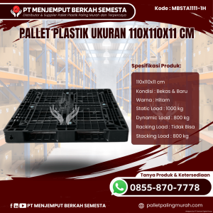 Pallet Plastik Baru & Bekas 110x110x11 [MBSTA1111-1H]