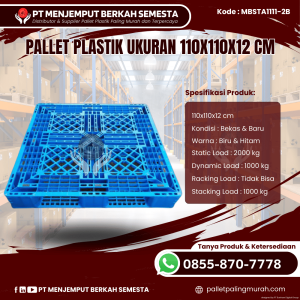 Pallet Plastik Baru & Bekas 110x110x12 [MBSTA1111-2B]
