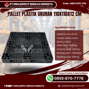 Pallet Plastik Baru & Bekas 110x110x12 [MBSTA1111-2H2]