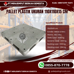 Pallet Plastik Baru & Bekas 110x110x15 [MBSTA1111-5AF3]