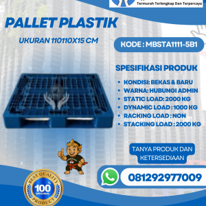 Pallet-Plastik-Baru-Bekas-110x110x15-MBSTA1111-5B1