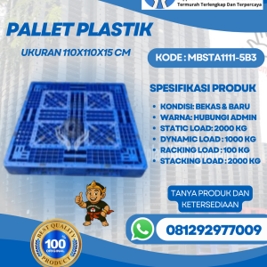 Pallet-Plastik-Baru-Bekas-110x110x15-MBSTA1111-5B3