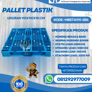 Pallet-Plastik-Baru-Bekas-110x110x15-MBSTA1111-5B4