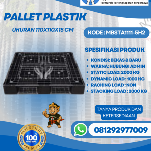 Pallet-Plastik-Baru-Bekas-110x110x15-MBSTA1111-5H2