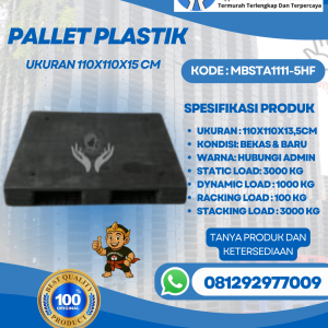 Pallet-Plastik-Baru-Bekas-110x110x15-MBSTA1111-5HF