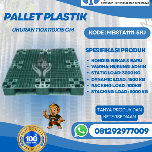 Pallet-Plastik-Baru-Bekas-110x110x15-MBSTA1111-5HJ