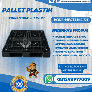 Pallet-Plastik-Baru-Bekas-110x120x15-MBSTA1112-5H