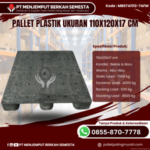 Pallet Plastik Baru & Bekas 110x120x17 [MBSTA1112-7AFM]