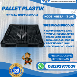 Pallet-Plastik-Baru-Bekas-110x130x12-MBSTA1113-2H2