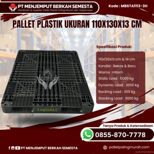 Pallet Plastik Baru & Bekas 110x130x13 [MBSTA1113-3H]
