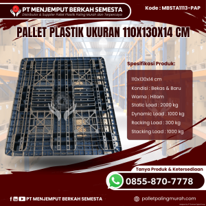 Pallet Plastik Baru & Bekas 110x130x14 [MBSTA1113-PAP]