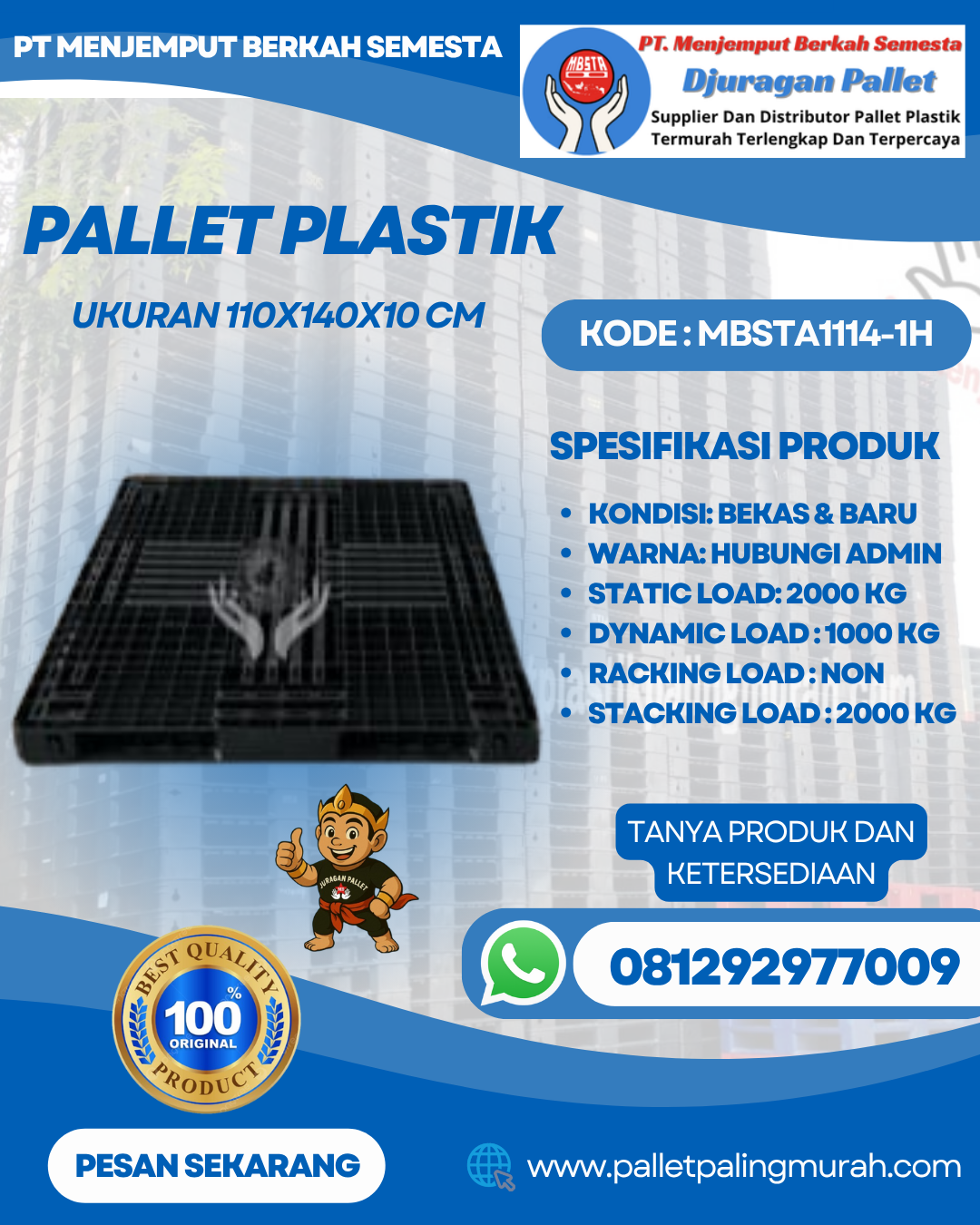 Pallet-Plastik-Baru-Bekas-110x140x10-MBSTA1114-1H