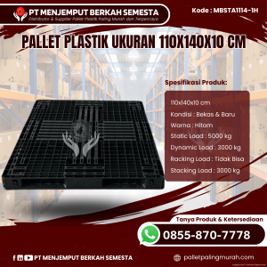 Pallet Plastik Baru & Bekas 110x140x10 [MBSTA1114-1H]