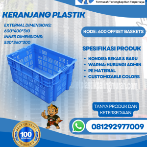 Keranjang Plastik (16) Baru & Bekas MB600 OFFSET BASKETS