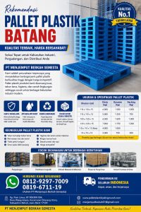 Pallet plastik batang